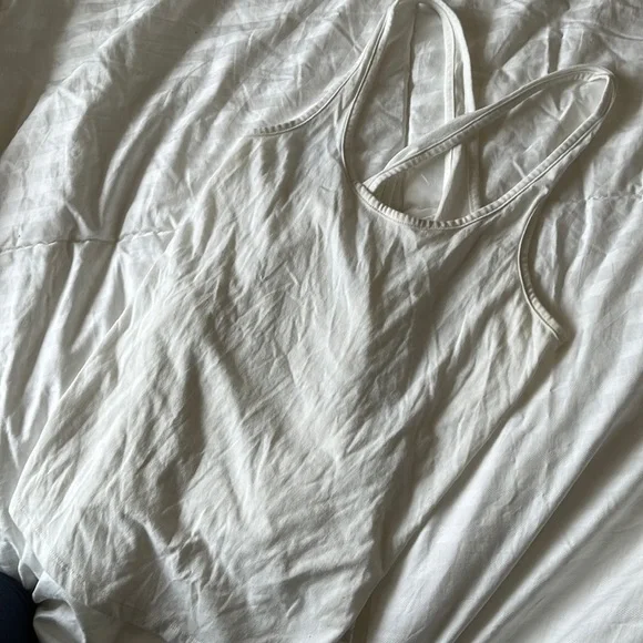 Under Armour White Tank Top, lightly worn - Picture 2 of 5